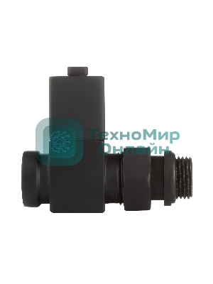 Набор дизайн-вентилей CUBE, прямой черный 1/2