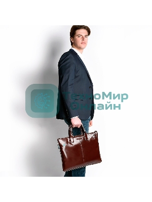 Сумка для ноутбука Piquadro Blue Square CA4021B2/MO коричневый натур.кожа