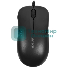 Мышь проводная A4Tech OP-560NU черный, 1200 dpi, USB, кнопки - 3