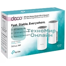 Роутер TP-Link DECO E4(2-PACK) AC1200 Домашняя Mesh Wi-Fi система