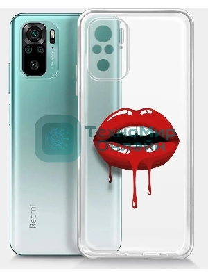 Чехол (клип-кейс) BORASCO ArtWorks, для Xiaomi Redmi Note 10/10S, прозрачный/рисунок