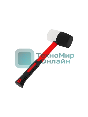 Киянка резиновая Matrix 11173, 910 г, черно-белая резина, фибергласовая рукоятка