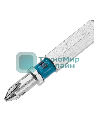 Бита Gross PH1х50мм, сталь S2, шестигр., 10 шт.