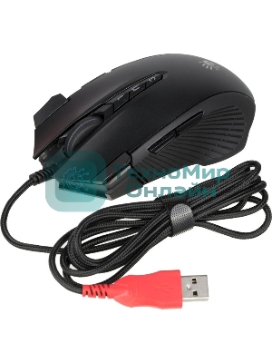 Мышь проводная A4Tech Bloody J90s черный, 8000 dpi, USB, кнопки - 12