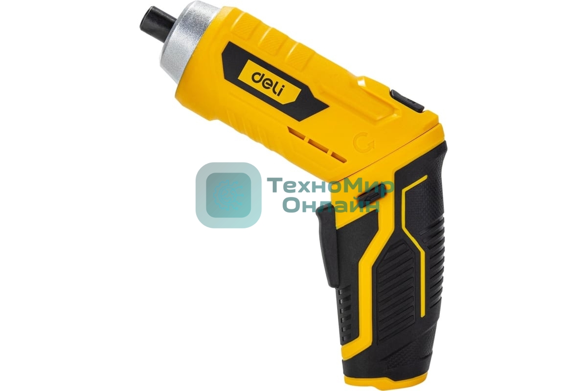 Отвертка аккумуляторная Deli DL-DP04-E2B1 (3,6В, 1,5А*ч, 3Нм, набор бит 10 шт, пласт. кейс)