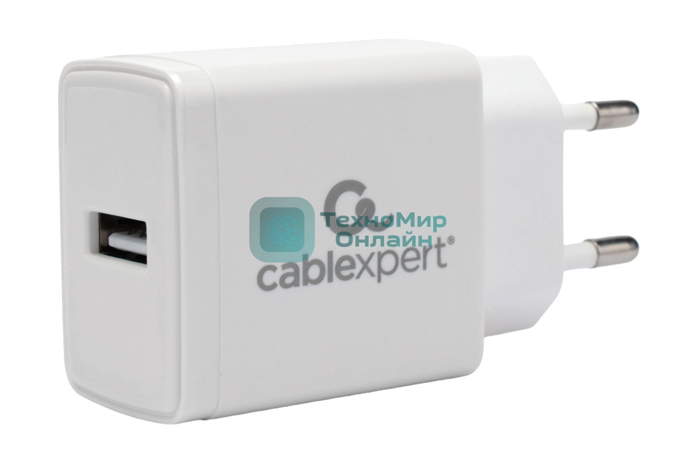 Сетевое зарядное устройство Cablexpert MP3A-PC-38 100/220V - 5V USB 1 порт, 2A, белый