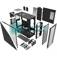 Компьютерный корпус Thermaltake Divider 300 TG черный без БП ATX 2x120мм 2xUSB 3.0 1xUSB3.1 audio front door bott PSU