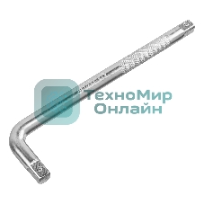 Вороток Г-образный Denzel 250x50 мм, квадрат 1/2