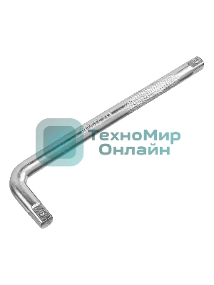 Вороток Г-образный Denzel 250x50 мм, квадрат 1/2