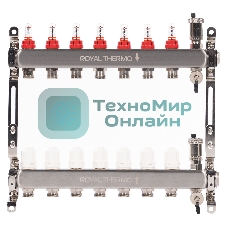 Коллектор Royal Thermo нерж. в сборе с расходомерами 1