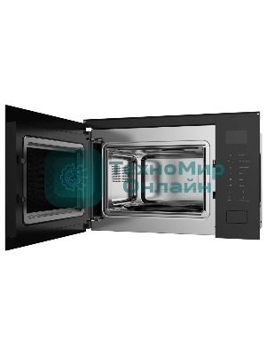 Встраиваемая микроволновая печь Kuppersberg HMW 652 B, ВхШхГ 389х595х379, объем 25 л, мощность 900 Вт, 5 уровней мощности, гриль, 8 автоматических программ, размораживание, сенсорное управление, черный