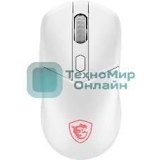 Мышь беспроводная/проводная MSI Versa 300 Elite белый, 26000 dpi, радиоканал, Bluetooth, USB, кнопки - 6