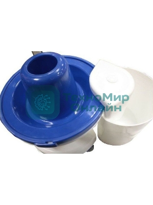 Соковыжималка Нептун КАЖИ.332215.001-09 белый/синий, центробежная, 320 Вт, 500 мл, механическое