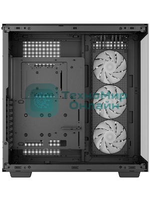 Компьютерный корпус Deepcool CH780 черный (ATX, без БП, ARGb, 4xUSB3.2 Type-A + USB3.2 Type-C) (R-CH780-BKADE41-G-1) MidiTower