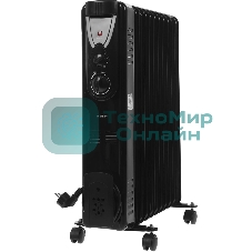 Обогреватель масляный Centek CT-6202 (11 секций) черный, 2500 Вт, 25 м2, термостат