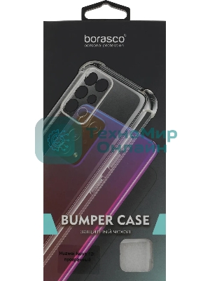 Чехол (клип-кейс) BoraSCO для Huawei Nova 12i Bumper Case прозрачный