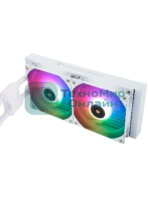 Водяное охлаждение для процессора Thermalright Frozen Notte 240 White ARGB V2 белый (240мм, ARGB/ Fans: 2x120мм, 72.37CFM, 27.7dBA, 2000RPM/ Pump height 54мм, 28dBA, 5300RPM, Rad thickness 27мм/ S: 1200, 1700, 1851, 2011, 2066, 115X, AM2, AM2+, AM3, AM3+, AM4, AM5, FM1, FM2, FM2+)