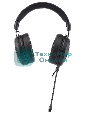 Гарнитура Acer AHW120 чёрный, проводная, USB, подсветка