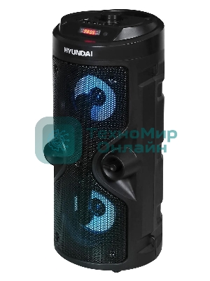 Минисистема Hyundai H-MC150 черный 50Вт/FM/USB/BT/SD/MMC