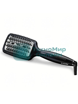 Расческа-выпрямитель BaByliss Smoothing Heated Brush HSB101E черный, 45 мм, 200 °C, 3 режима