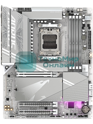 Материнская плата Gigabyte X870 A ELITE X ICE Socket AM5 AMD X870 4xDDR5 ATX AC`97 8ch(7.1) 2.5Gg RAID+HDMI