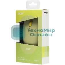 Мышь беспроводная Acer OMR205 зеленый/желтый, 1200 dpi, радиоканал, USB, кнопки - 3