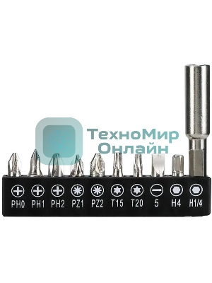 Отвертка аккумуляторная Deli DL-DP04-E2B1 (3,6В, 1,5А*ч, 3Нм, набор бит 10 шт, пласт. кейс)