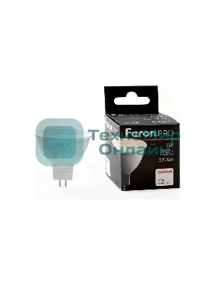 Лампа светодиодная Feron PRO LB-1607 (38179) 7 вт 230в G5.3 теплый с линзой 38 гр.