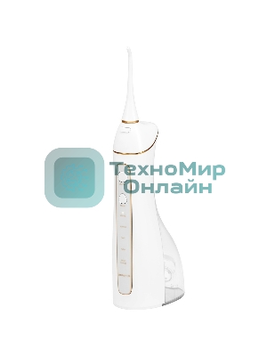 Ирригатор Polaris PWF 0201 белый, от аккумулятора, 220 мл, 5 режимов