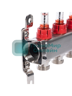 Коллектор Royal Thermo нерж. в сборе с расходомерами 1