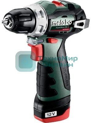Дрель-шуруповерт Metabo PowerMaxx BS BL 12, 12 В, 2 Ач, 38 Нм, бесщеточный