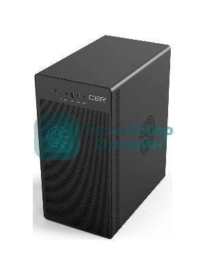 Компьютерный корпус CBR PCC-MATX-V285-WPSU черный mATX, Minitower V285, без БП, 1хUSB 3.0 Type-C, 1хUSB 3.0, 1хUSB 2.0, HD Audio+Mic, кабель питания 1.2м