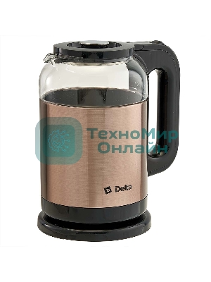 Чайник электрический DELTA DL-1115 золотой