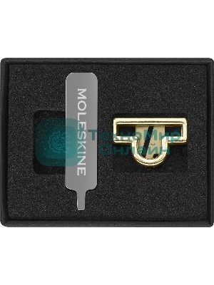 Шильд-символ Moleskine Zodiac Весы, металл, золотистый, коробка с европодвесом, PINLIBRAGOLD