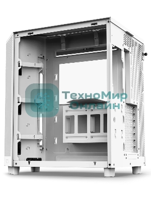 Компьютерный корпус без блока питания Case NZXT H6 Flow, Midi-Tower, TG, 3x120мм, 2xUSB-A 3.2 + 1xUSB-C 3.2, ATX, mATX, mITX белый