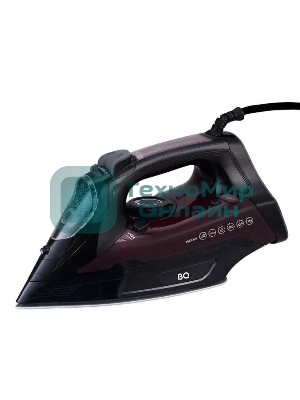 Утюг BQ SI1003 черный/винный/красный, 2600 Вт, 35 г/мин, 160 г/мин, 360 мл