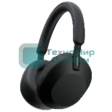 Беспроводные/проводные наушники Sony WH-1000XM5 черный, полноразмерные, Bluetooth + проводной, активное шумоподавление, до 30 ч
