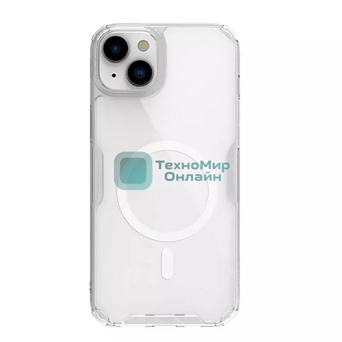Чехол Nature TPU Pro Magnetic Case, белый, (AP IP15 Plus)