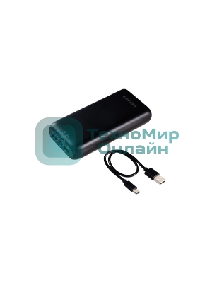 Портативный аккумулятор Rexant Power Bank (аккумуляторная батарея) 20000 mAh с Quick Charge и Power Delivery, черное