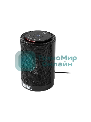 Тепловентилятор керамический Denzel DTFC-1200, черный, 600/1200 Вт, 12 м2, 3 режима, термостат