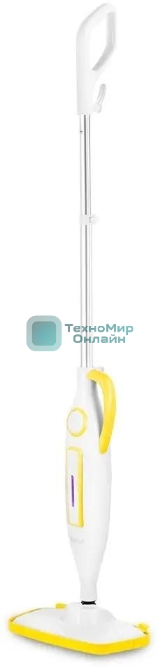Швабра паровая Kitfort КТ-1097 1250Вт белый/желтый