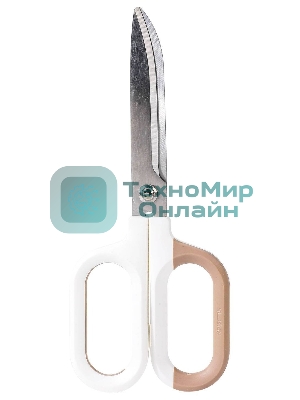 Ножницы офисные Deli Nusign ENS056-WT 145мм титановое покрытие сталь белый (упак.:1шт) блистер