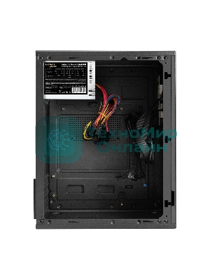Компьютерный корпус Minitower ExeGate BAA-308MU2-AAA400 (mATX, БП AAA400 с вент. 8см, 1хUSB+2хUSB 3.0, HD Audio, черный)