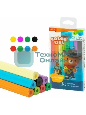 Карандаши цветные Deli EC135-8 Color Kids пластик 8 цветов (8шт)