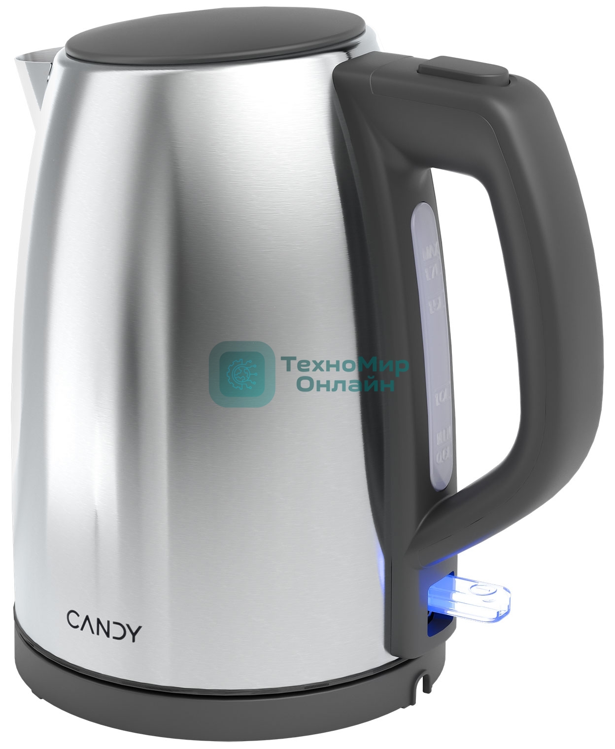 Чайник электрический Candy CK-203 1.7л. 2200Вт графит корпус: нерж.сталь