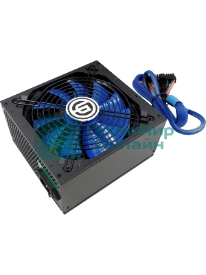 Блок питания Ginzzu MC600, 600Вт, 80 PLUS Bronze, 140мм, модульный, черный