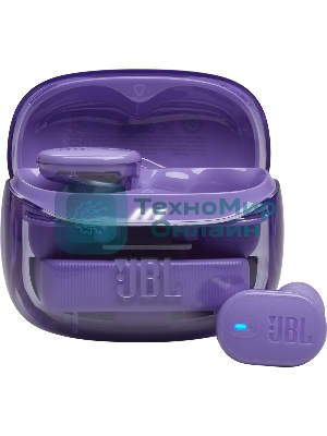 Наушники TWS JBL Tune Buds 2 Ghost фиолетовый, внутриканальные, Bluetooth, адаптивное шумоподавление