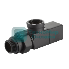 Набор дизайн-вентилей CUBE, осевой черный 1/2