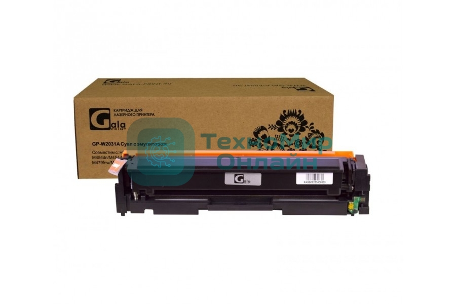 Картридж лазерный GalaPrint GP-W2031A (415A) голубой (2100 стр) для HP LaserJet Pro M454dn/M454dw/M479fdw/M479fnw/M479dw/M479fdn