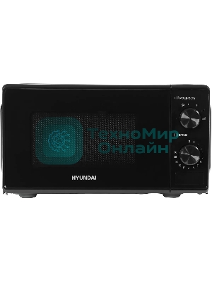 Микроволновая печь Hyundai HYM-M2045 черный, 20 л, 700 Вт, переключатели - поворотный механизм